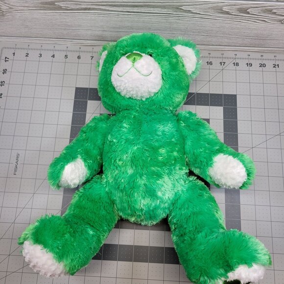 Build A Bear Shamrock Green Clover Bear St. Patricks Plush Stuffed Animal BAB - Picture 9 of 10